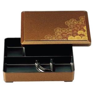 弁当箱 尺1木目松花堂用六ツ切幕の内仕切 朱天黒 f8-770-8 : 料理道具