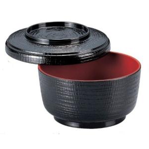 飯器 耐熱 ケヤキ割子 黒塗内朱 耐熱ABS樹脂 食洗機対応 f8-235-9