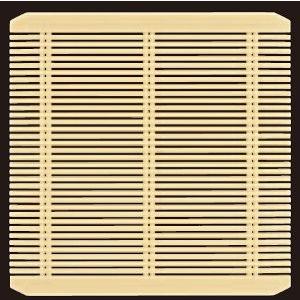 そば用食器 蓋付ミニセイロ（大）黒内朱 朱天黒用 正角強化PP竹ス クリーム f8-610-11