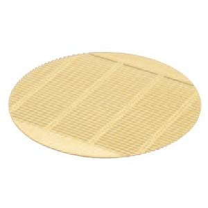 そば用食器 DX丸ざる用丸型強化PP竹ス クリーム f8-615-25
