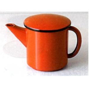 そば用食器 ミニ湯筒 朱渕黒（1人用） f8-651-2