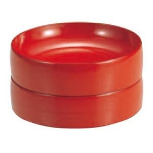 そば用食器 タイコ割子そば（1個）朱 f6-803-12