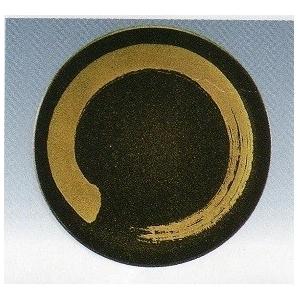 回転寿司皿 15cm ブラック金パール漆琳一筆 耐熱ABS樹脂 食洗機対応 f7-898-10