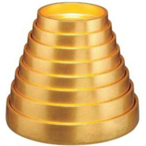 寿司桶 DX富士桶 二色金箔7寸 一人用 ABS樹脂製 f6-1136-61