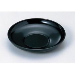 茶托 3.6寸 ダルマ茶托 黒 ユリア・メラミン樹脂 f8-1082-9