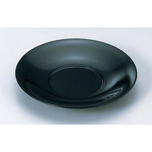 茶托 ユリ型茶托 黒 4寸 木質 f8-1083-13