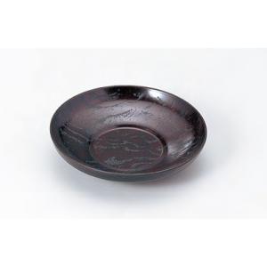 茶托 2.8寸 ダルマ茶托 漆刻木目 ミニサイズ 木質 f8-1082-2