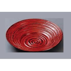 茶托 3.6寸 宴乱筋茶托 根来 ユリア・メラミン樹脂 f8-1082-4