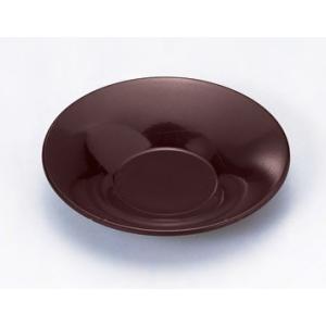 茶托 3.6寸 朝顔茶托 溜 ユリア・メラミン樹脂 f8-1082-6