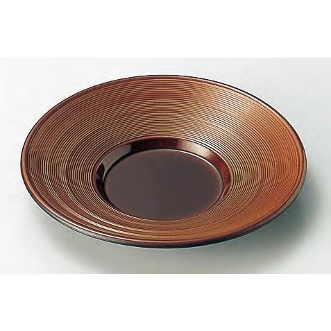 茶托 新千筋茶托 黄溜 4寸 ユリア・メラミン樹脂 f8-1083-12