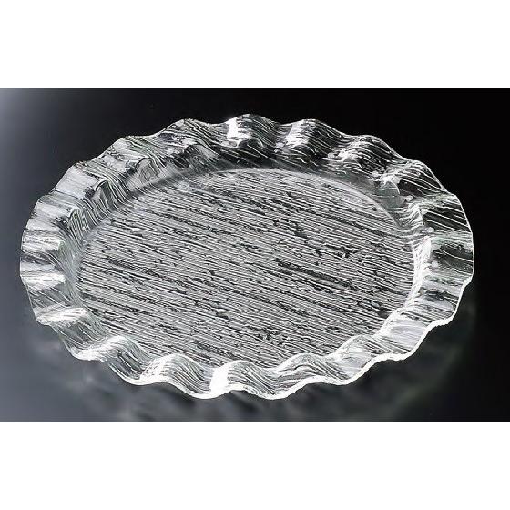 食器皿 さざ波ウェーブ盛皿 48cm本体 アクリル樹脂 f7-308-10