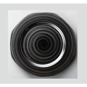食器皿 31cm八角プレート 銀渦 耐熱ABS樹脂 食洗機対応 f7-560-10｜fukuji-net