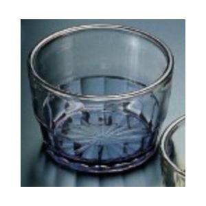 食器 鉢 冷麺鉢 3寸 菊カット汁鉢 ブルー 透明アクリル樹脂製 f8-640-2