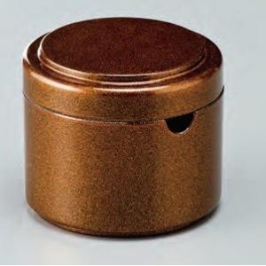 茶筒 つつ型 粉茶入れ 梨地 メラミン樹脂 f8-842-26