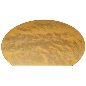 お盆 敷マット 祇園半月敷マット 金雲 尺2 f8-66-7