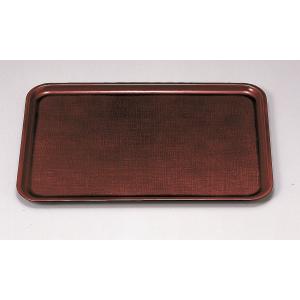 トレイ 耐熱 FRP新布目長手盆 溜SL 尺2 ノンスリップ加工 食洗器対応 消毒保管庫対応 f8-42-7