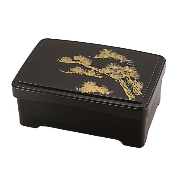 丼重 テイクアウト 天丼重 黒松（内黒） ABS樹脂 f8-672-3