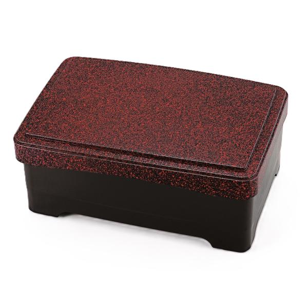 丼重 テイクアウト 天丼重 朱タタキ（内黒） ABS樹脂 f8-672-5