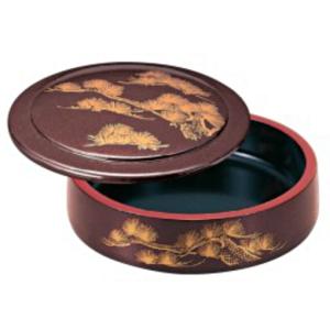 寿司桶 DX特上蓋付 朱パール蔦絵 1人用 業務用 日本製 手巻き寿司 海鮮