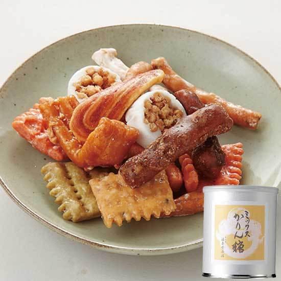 福壽堂秀信 【御供や粗供養に人気】「ミックスかりん糖1缶入」 和菓子 スイーツ ギフト バレンタイン...