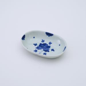 有田焼 角皿 染付伊万里牡丹長角焼皿 【福珠窯（有田焼窯元）】 : 福珠