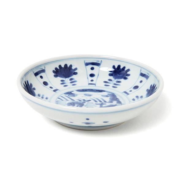 有田焼 取り皿 芙蓉手双鹿図4.5寸深皿　【福珠窯（有田焼窯元）】