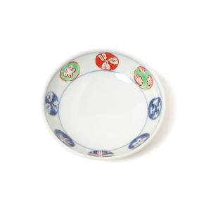有田焼 オーバル皿 染錦丸紋つなぎ小判皿（中）【福珠窯（有田焼窯元
