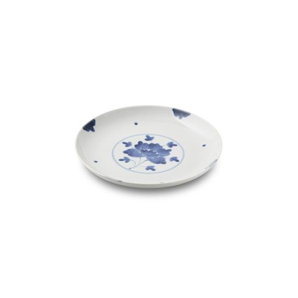 有田焼 取り皿 染付伊万里牡丹4.5寸丸皿　【福珠窯（有田焼窯元）】