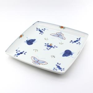 有田焼 メイン皿 天啓赤絵群馬図7寸丸皿 【福珠窯（有田焼窯元