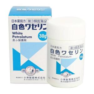 白色ワセリン 30g　1個　 塗り薬 皮膚 ひび あかぎれ 乾燥肌 唇荒れ ケンエー 【第３類医薬品】小堺製薬｜fukuko-2