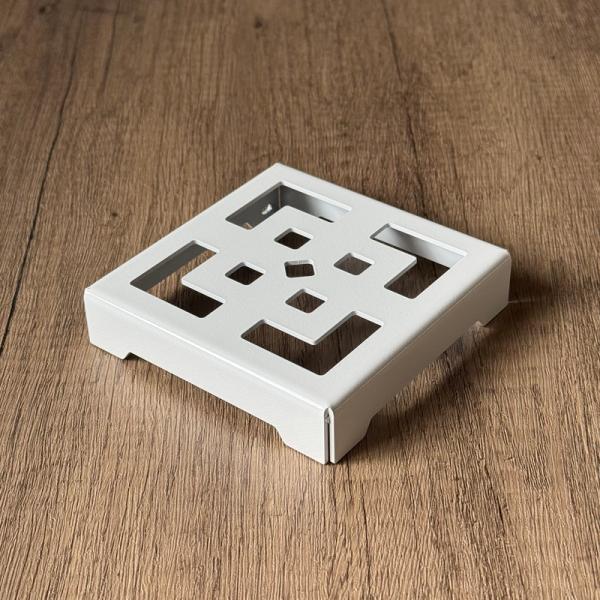 FUKULAB. 鉢台座 「スクエア」 グロスホワイト size:S (100×100×20mm) ...