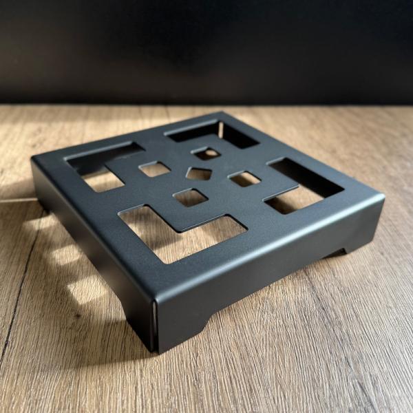 FUKULAB. 鉢台座 「スクエア」 マットブラック size:M (150×150×30mm) ...