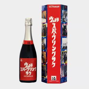 人気一 ウルトラスパークリングサケ 純米吟醸 化粧箱入り 720ml / 人気酒造 日本酒 発泡清酒 日本(福島) ウルトラマン 円谷 お歳暮