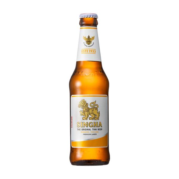ビール beer シンハー ビール 瓶 330ml × 24本(1ケース)/ 輸入ビール 5% アイ...