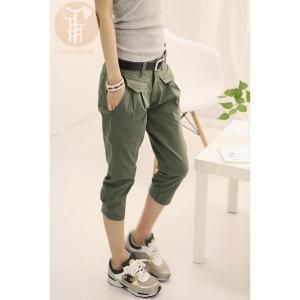 ジョガーパンツ スウェットパンツ サルエルパンツ レディース パンツ ボトムス 七分丈 スウェット ストレッチパンツ 無地 コーディネートレ 代引不可