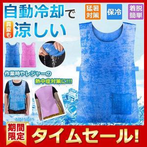 ひんやり 冷却 ベスト メンズ レディース 冷感 空調服 熱中症対策 冷却服 ひんやりグッズ 保冷 大きいサイズ クールダウン｜fukumiru