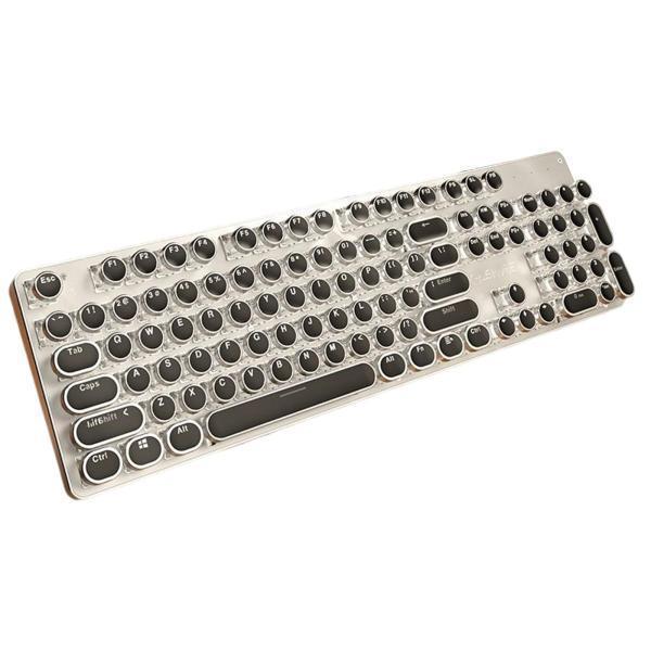 メカニカルキーボード 104 キータイプライタースタイルコンピュータキーボードラップトップ PC 用