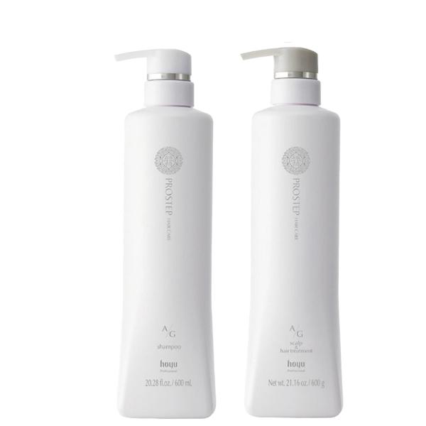 ホーユー プロステップ ヘアケア A/G シャンプー 600ml + トリートメント 600g セッ...