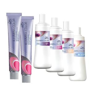 ウエラ イルミナカラー 80g 2点 + オキシ 1000ml 1点 選べる セット｜ カラー剤 イルミナ カラー トーン選択 ディベロッパー