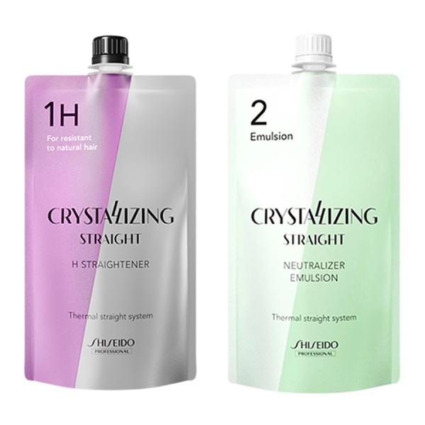 資生堂プロフェッショナル クリスタライジングストレート H 1液 ＆ ニュートラライザー エマルジョ...
