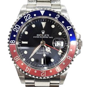【値下げ】【訳あり】ROLEX ロレックス オイスターパーペチュアル デイト GMTマスター2 ペプシダイヤル 腕時計 16710 SS【B商品】