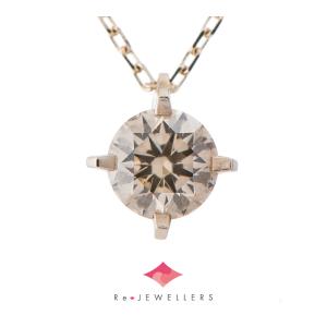 カシケイ ソリティア ブラウン ダイヤモンド 0.55ct リング K18 : 株式