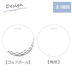 ゴルフ ネームプレート 【丸型】 カラビナ付き...の詳細画像4