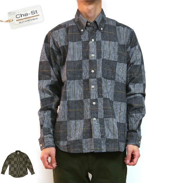 SHARKEY'S 長袖 チェックシャツ 24008