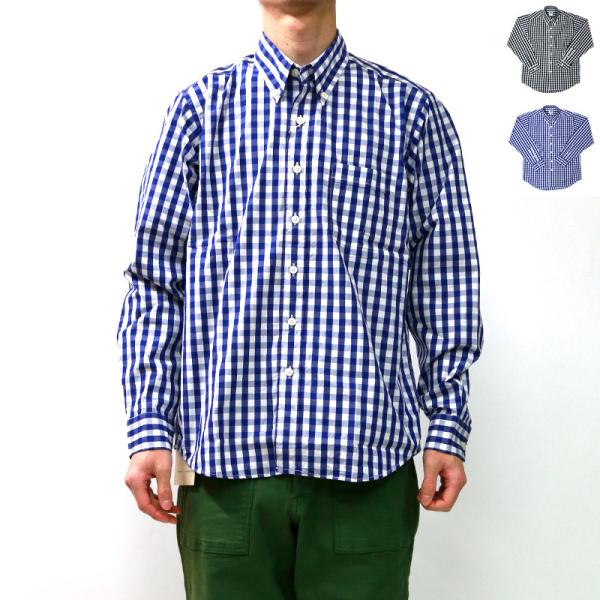 シャーキーズ ボタンダウン 長袖シャツ ギンガム