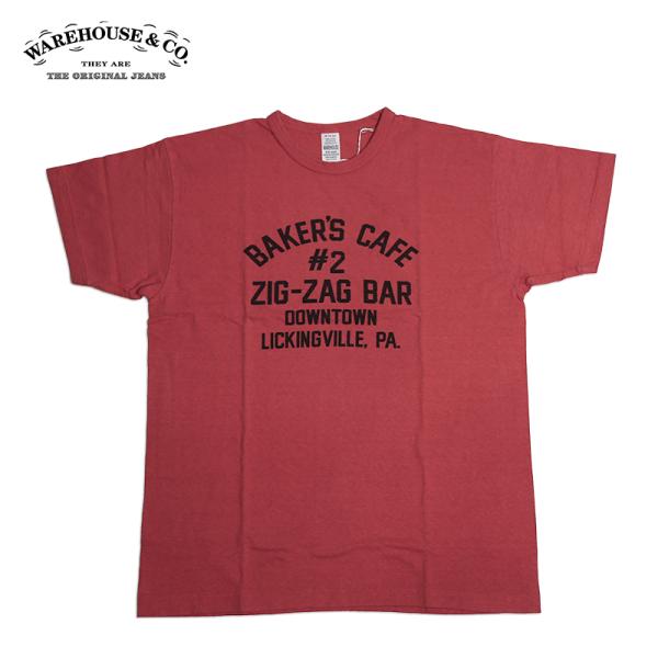 WAREHOUSE/ウエアハウス 2ND-HAND 半袖Tシャツ ZIG-ZAG BAR Lot 4...