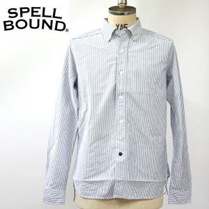 SpellBound スペルバウンド ストライプ ボタンダウンシャツ 46-174X｜fukuraku-store