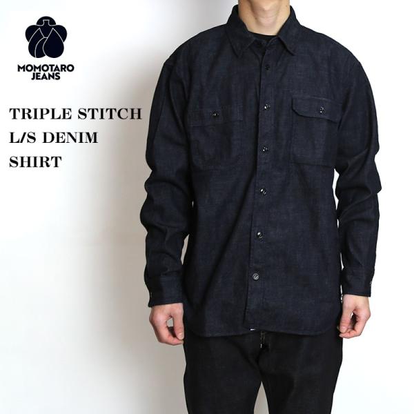 MOMOTARO JEANS/桃太郎ジーンズ TRIPLE STITCH L/S DENIM SHI...