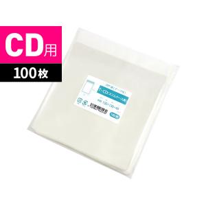 OPP袋 CD用 テープ付 100枚 150x130mm T-CD（スリムケース用）