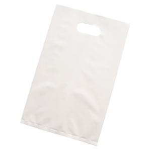 手提げ袋 買い物袋 LDカラーポリ袋 SSホワイト 250x400mm 50枚 二つ折りにて配送 [M便 1/3]｜fukuro-oukoku